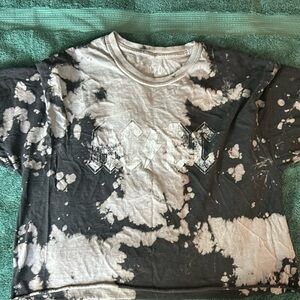 AC/DC bleached crop top